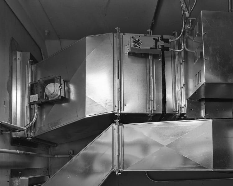 Commercial HVAC equipment and ductwork